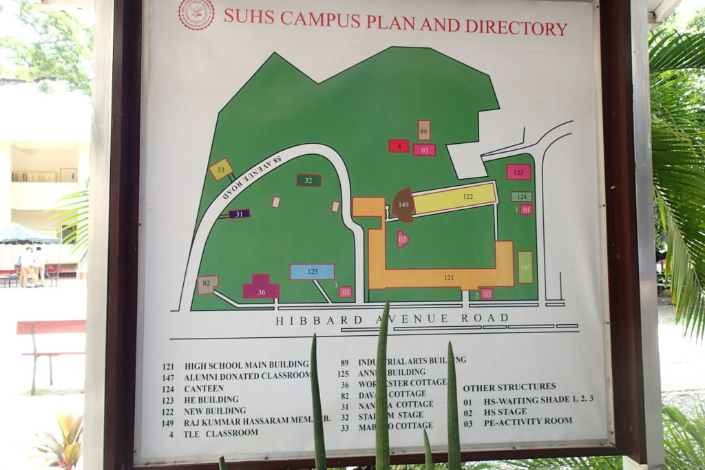 シリマン中高校敷地内地図